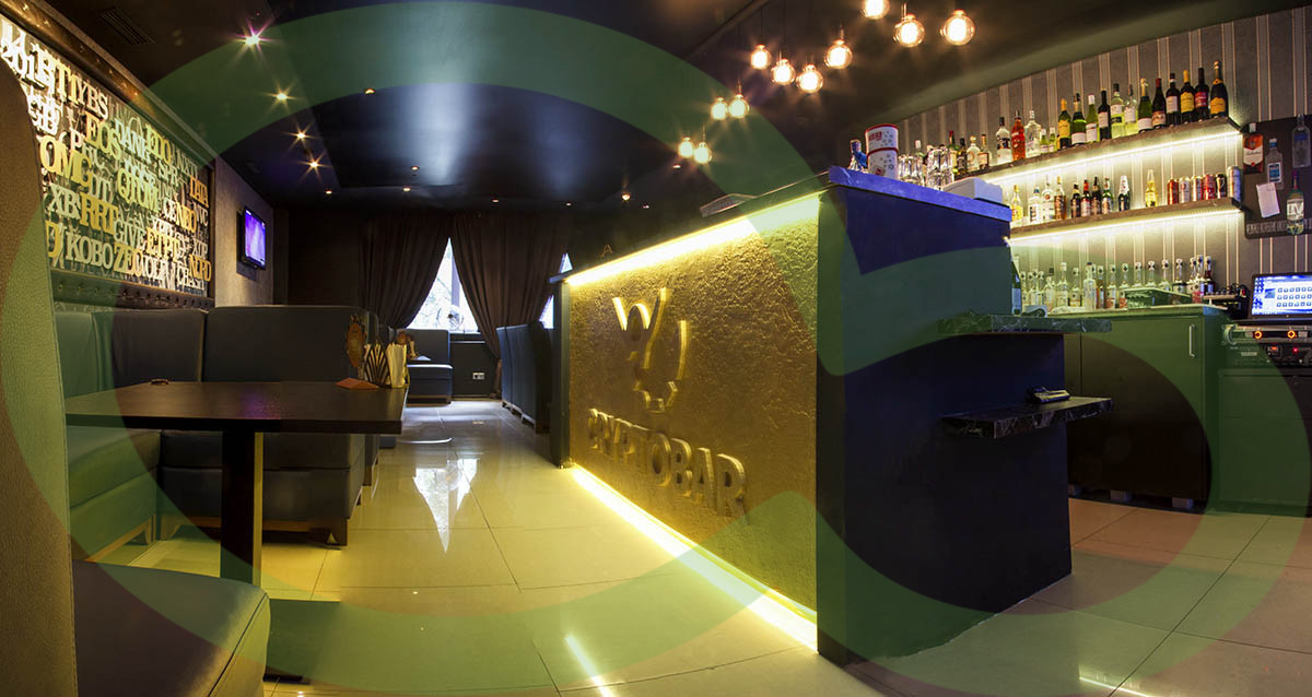 интерьер лаунж бара CRYPTO BAR